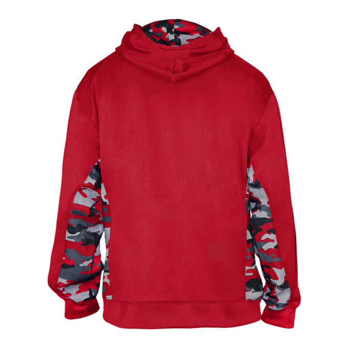 Badger Womens Camo C/B Sublimated Performance Fleece Hood - Image 3
