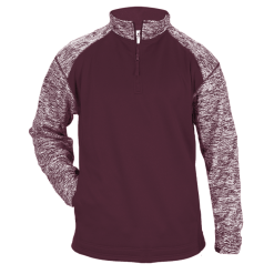 Badger Mens Blend Sport Fleece 1/4 Zip Fleece Pullover