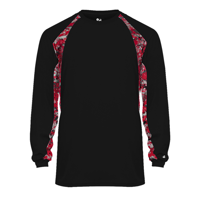 Badger Mens Digital Hook Long Sleeve Tee