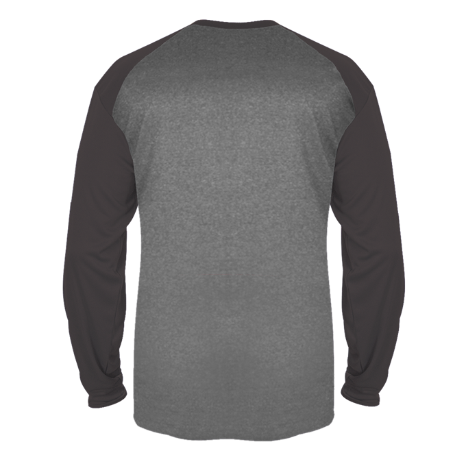 Badger Mens Tonal Sport Heather Long Sleeve Tee - Image 3