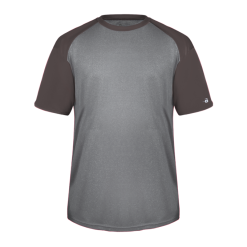 Badger Mens Tonal Sport Heather Short Sleeve Tee