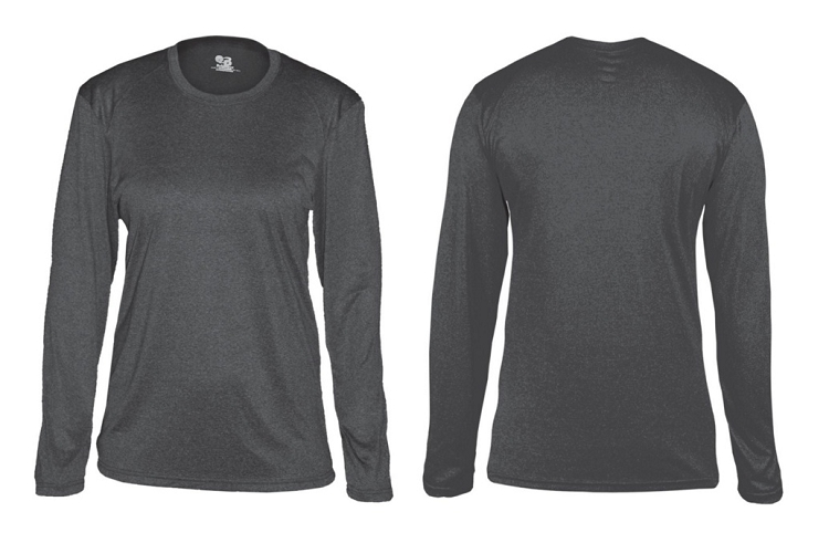 Badger Ladies Pro Heather Long Sleeve Tee