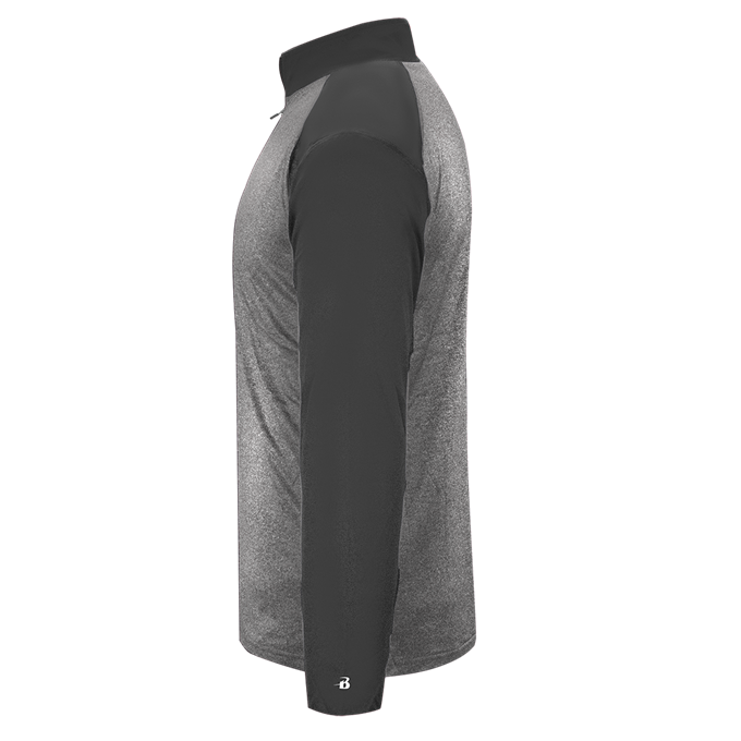 Badger Sport Heather Tonal 1/4 Zip Pullover Jacket - Image 2