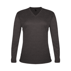 Badger Womens Tri-Blend L/S Tee