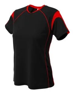 A4 Womens Color Blocked Pullover Volleyball Top