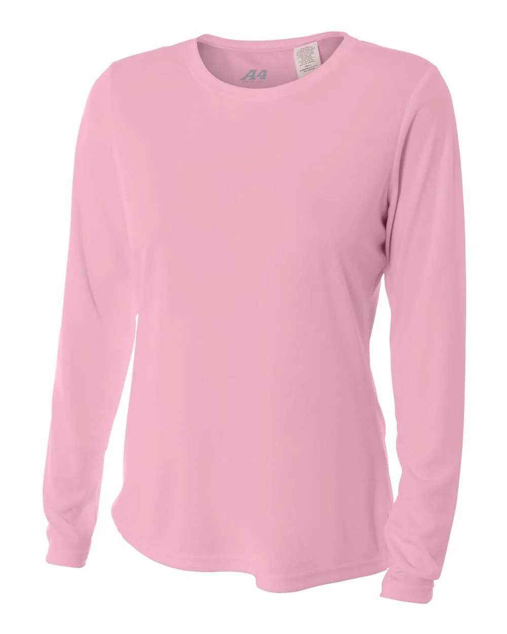 A4 Womens Long Sleeve Performance Crew Volleyball Top