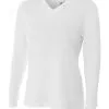 A4 Womens Long Sleeve Fusion Performance V Neck Volleyball Top