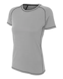 A4 Womens Raglan With Flatlock Stitching Volleyball Top