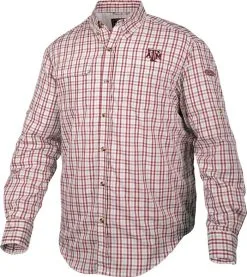 Drake Texas A&M Gingham Plaid Wingshooter's Shirt Long Sleeve
