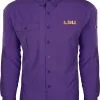 Drake LSU L/S Flyewight Shirt