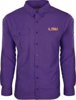 Drake LSU L/S Flyewight Shirt