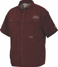 Drake Mississippi State Cotton Wingshooter's Shirt Short Sleeve