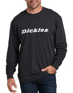 Dickies Mens Long Sleeve Regular Fit Icon Graphic T-Shirt