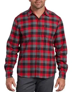 Dickies Mens X-Series Modern Fit Long Sleeve Flannel Shirt
