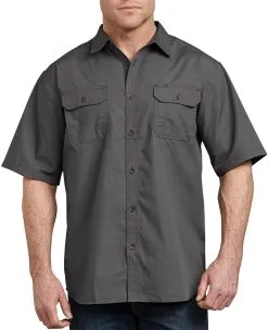 Dickies Mens Icon Relaxed Fit Ripstop Shirt