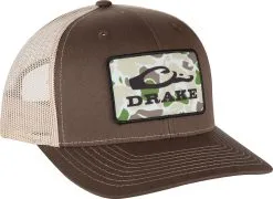 Drake Mens Old School Patch Mesh Back Cap