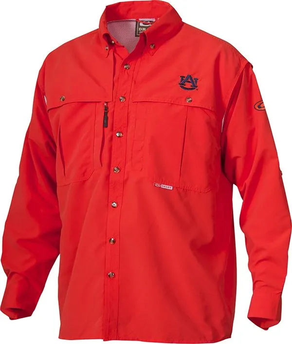 Drake Auburn Vented Long Sleeve Wingshooter's Shirt