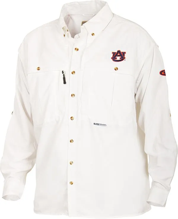 Drake Auburn Vented Long Sleeve Wingshooter's Shirt - Image 2