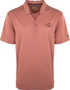 Drake Arkansas Vintage Heathered Polo