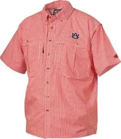 Drake Auburn Plaid Wingshooter's Shirt Short Sleeve