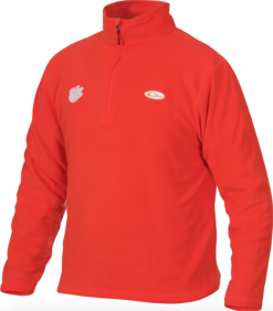 Drake Clemson Camp Fleece 1/4 Zip Pullover
