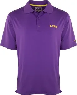 Drake LSU Performance Stretch Polo