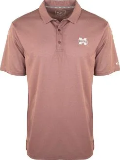 Drake Miss. State Vintage Heathered Polo